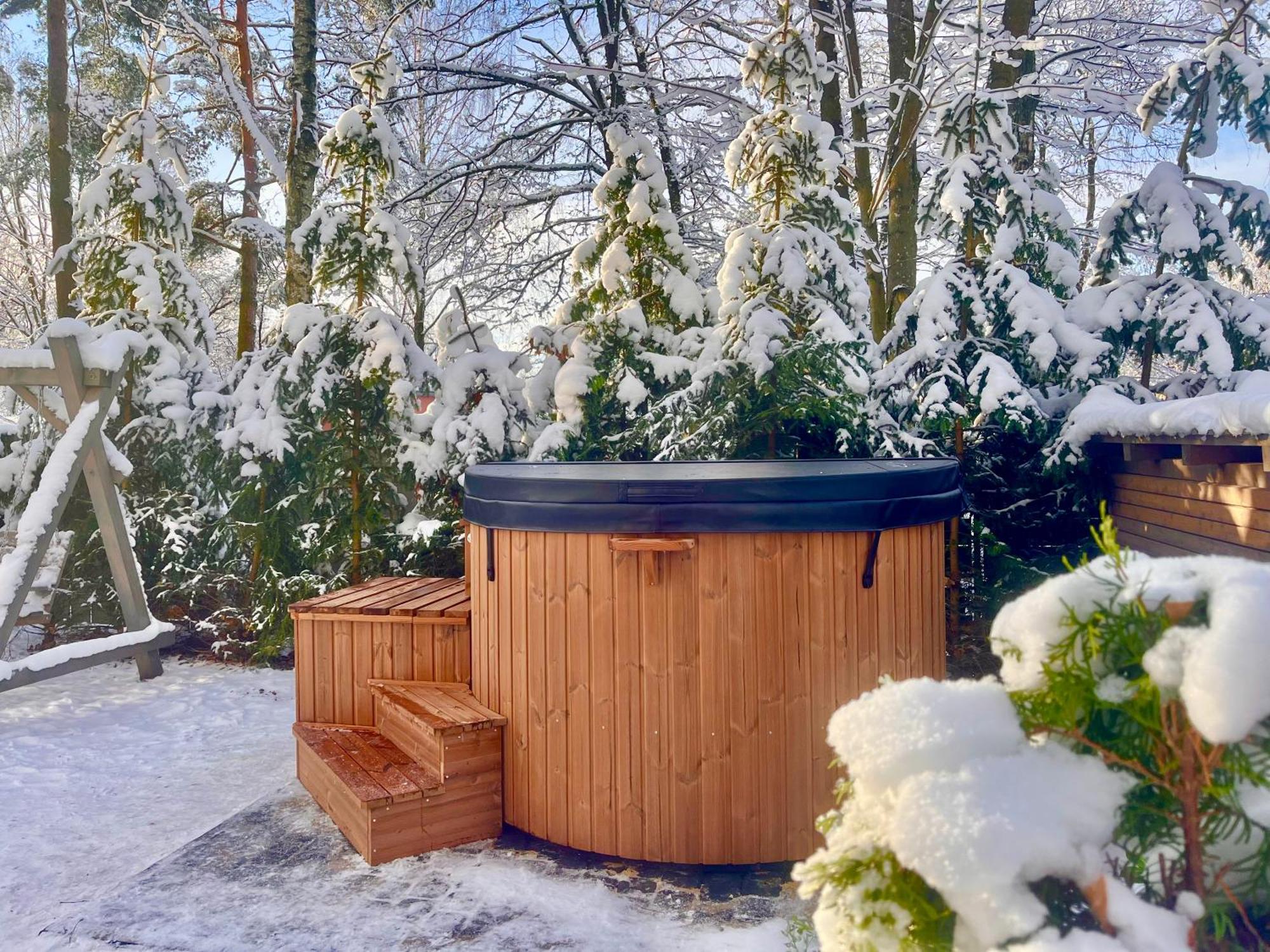 Mazursko - Komfortowe Domy 8 Osobowe Nad Jeziorem, Balia Lub Sauna Kretowiny Exterior foto